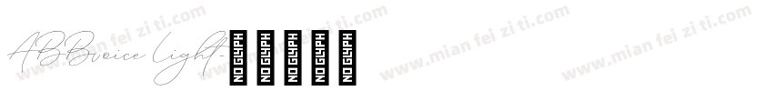 ABBvoice Light字体转换